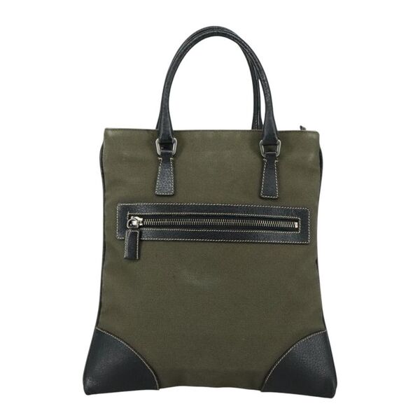 Pre Loved prada Women Khaki Handbags - Picture 3 of 8